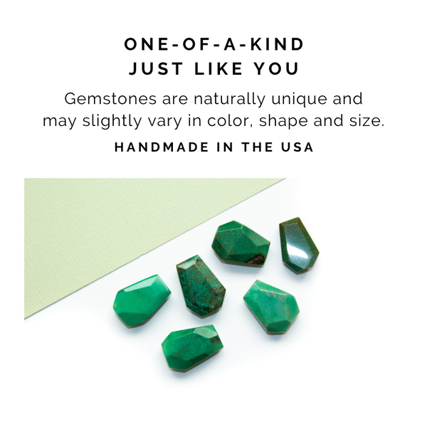 Chrysoprase Geometric Necklace
