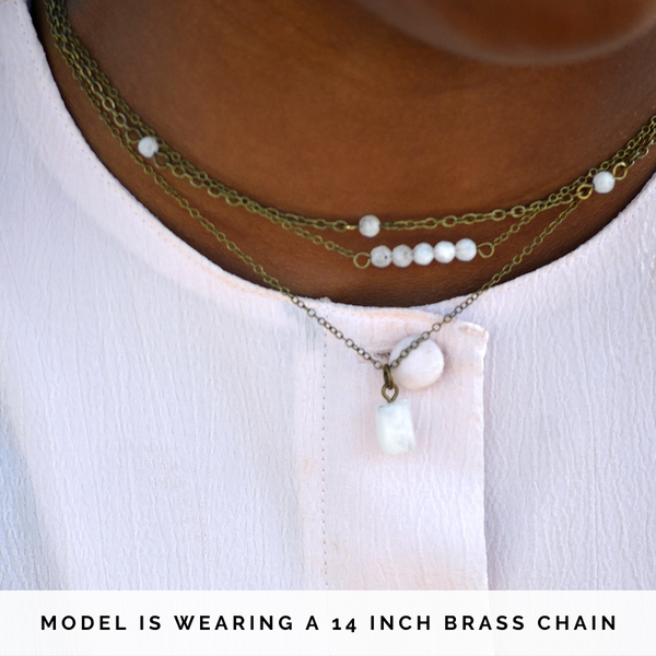 Dainty Rainbow Moonstone Bar Necklace