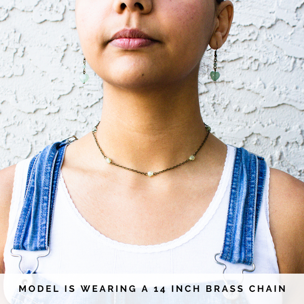 Prehnite Beaded Choker