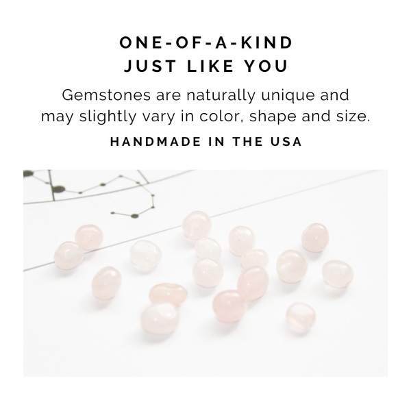 Taurus & Rose Quartz Charm Necklace