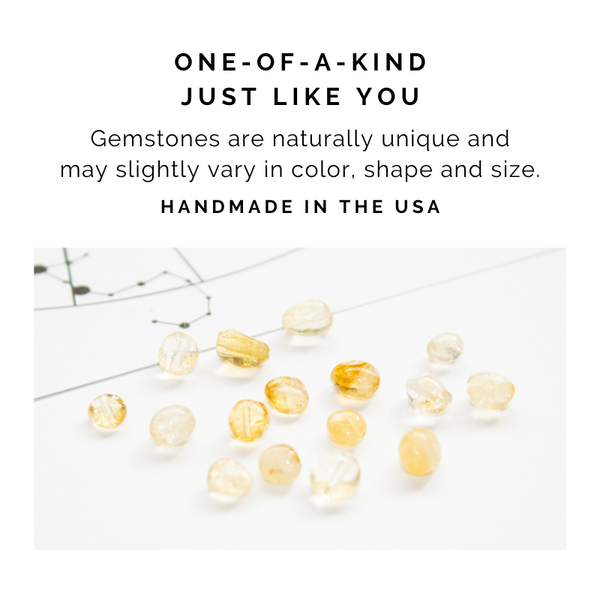 Sagittarius & Citrine Charm Necklace