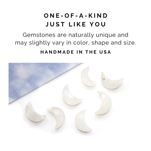 Rainbow Moonstone Necklace - Moon