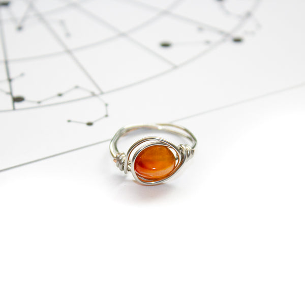 Aries Ring - Carnelian