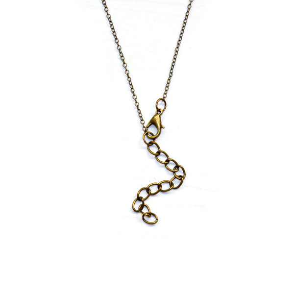 Dainty Green Aventurine Bar Necklace
