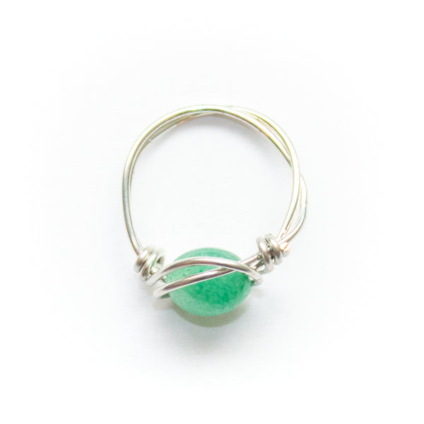 Libra Ring - Green Aventurine