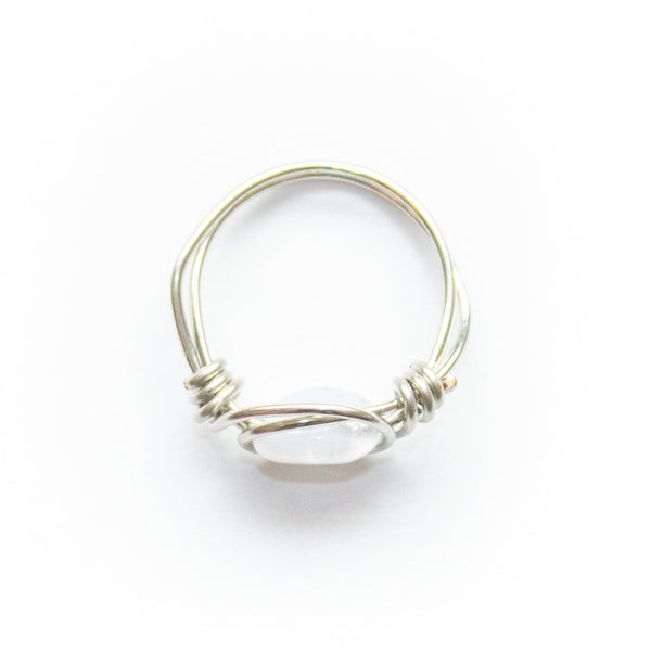 Gemini Ring - Blue Lace Agate