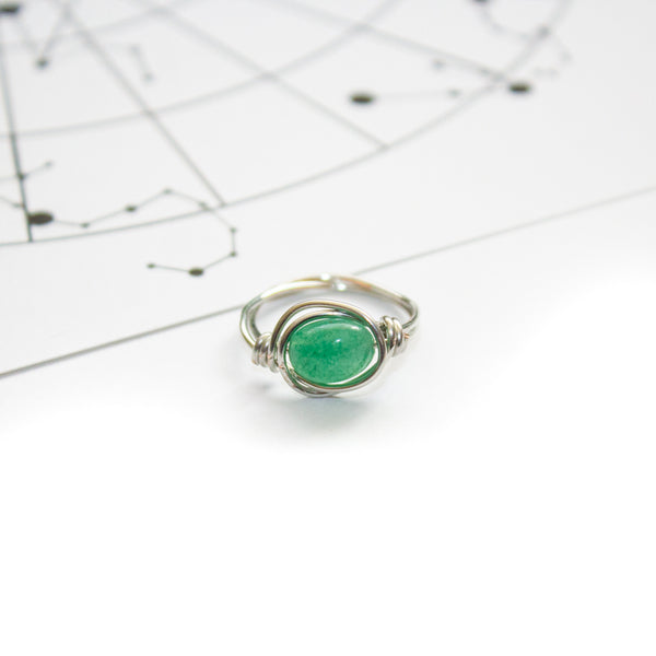Libra Ring - Green Aventurine