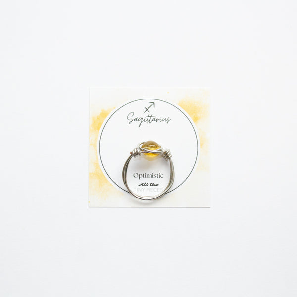 Sagittarius Ring - Citrine