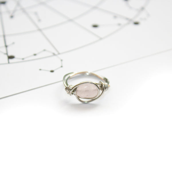 Taurus Ring - Rose Quartz