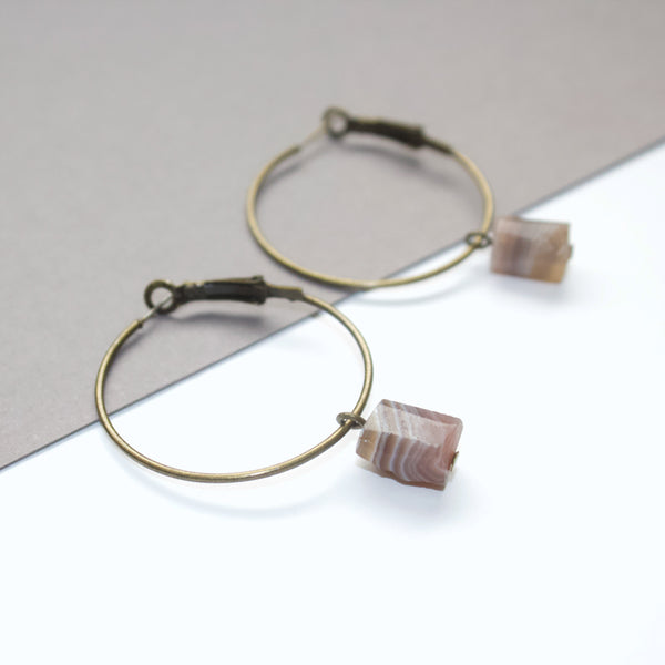 Botswana Agate Earrings