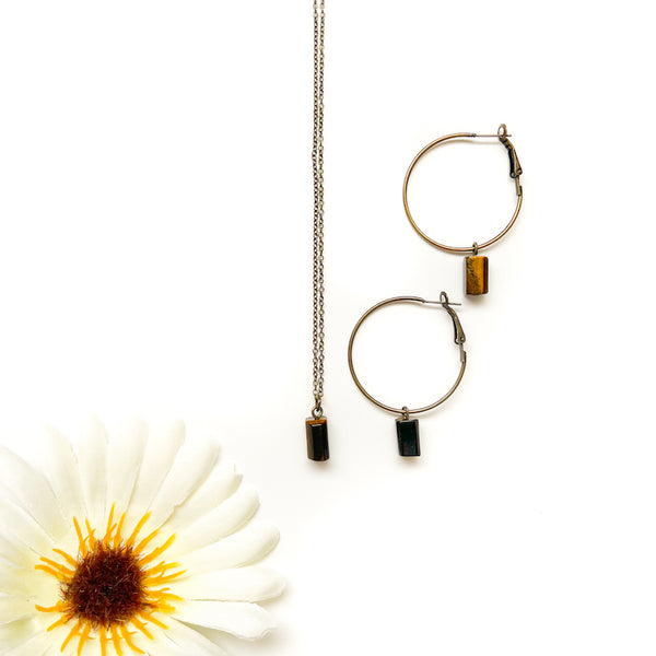 Tiny Tiger's Eye Necklace