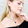 Black Tourmaline Raw Drop Necklace