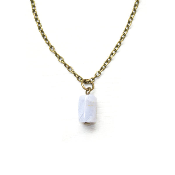 Blue Lace Agate Anklet - Coastal Collection