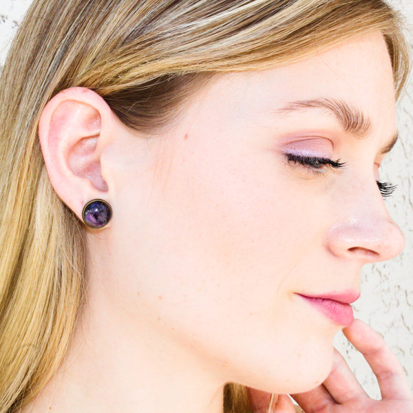 amethyst earrings