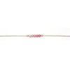 Dainty Rhodochrosite Bar Bracelet - Coastal Collection