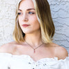 Rhodochrosite Small Slab Necklace - Coastal Collection