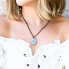 Larimar Gemstone Necklace - Coastal Collection