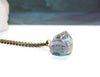 Large Raw Fluorite Necklace - Raw Gemstone Jewelry