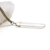 Long Crystal Quartz Point Necklace - Natural Gemstone Jewelry