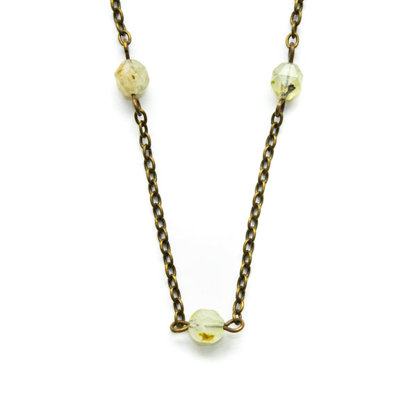 Prehnite Beaded Choker