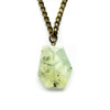 Prehnite Faceted Slab Necklace