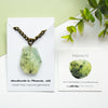 Prehnite Faceted Slab Necklace Meaning