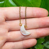Rainbow Moonstone Necklace - Moon