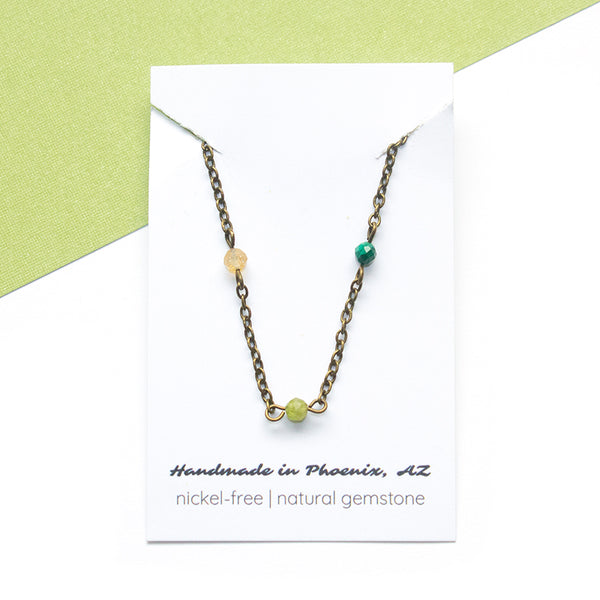 Dainty Rainbow Beaded Anklet
