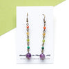 Rainbow Pebble Drop Earrings