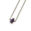 Raw Amethyst Necklace - Raw Gemstone Jewelry
