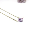 Raw Amethyst Necklace - Raw Gemstone Jewelry
