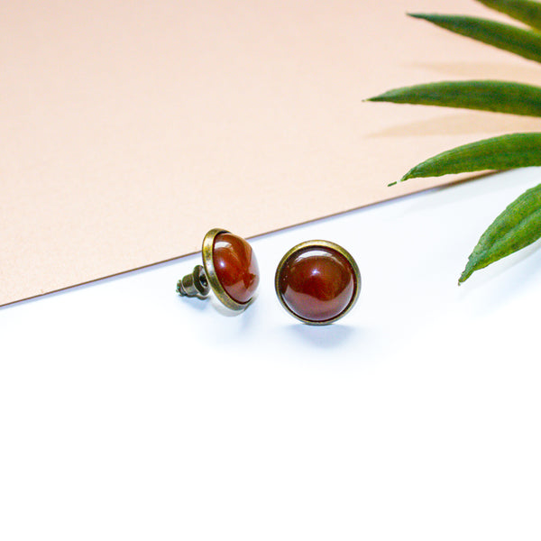 Sacral Chakra Earrings - Carnelian