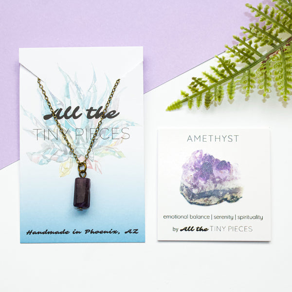 Tiny Amethyst Necklace
