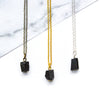 Tiny Black Tourmaline Necklace