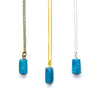 Tiny Blue Apatite Necklace