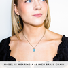 Tiny Blue Apatite Necklace