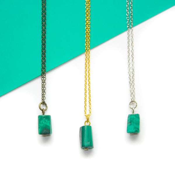 Tiny Malachite Necklace