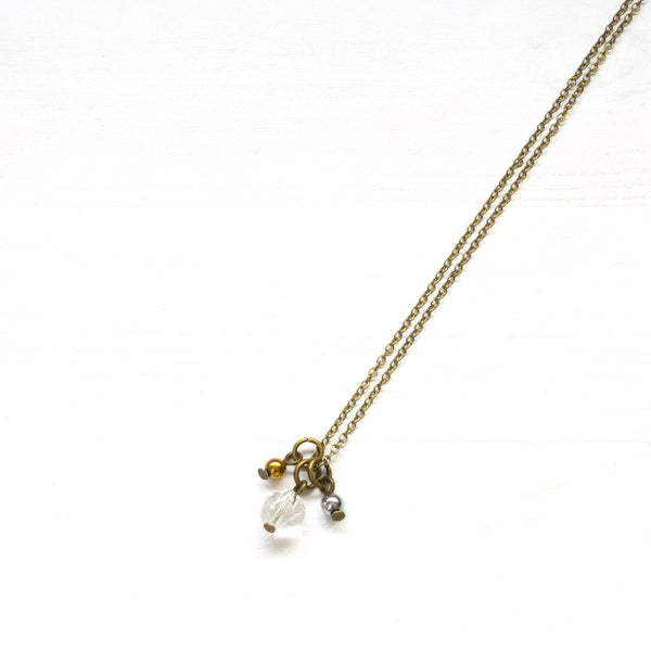 Triple Bead Drop Choker - Natural Gemstone Jewelry