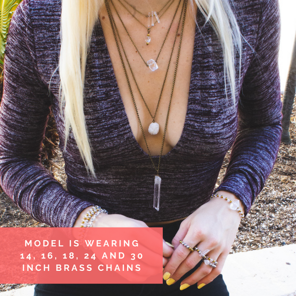 Geometric Crystal Quartz Necklace