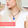 Lapis Lazuli Toggle Necklace
