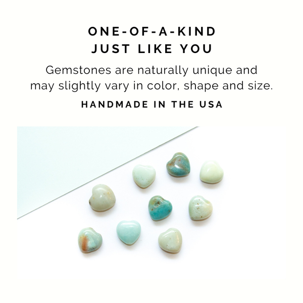 Amazonite Heart Toggle Necklace
