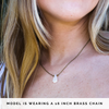 Dainty Rainbow Moonstone Necklace - Teardrop