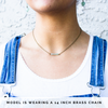 Dainty Green Aventurine Bar Necklace