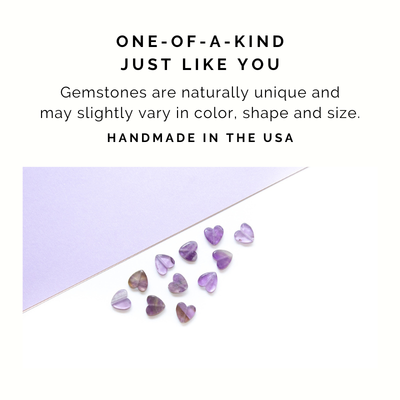 Dainty Amethyst Heart Necklace