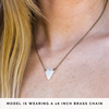 Dainty Rainbow Moonstone Necklace - Diamond