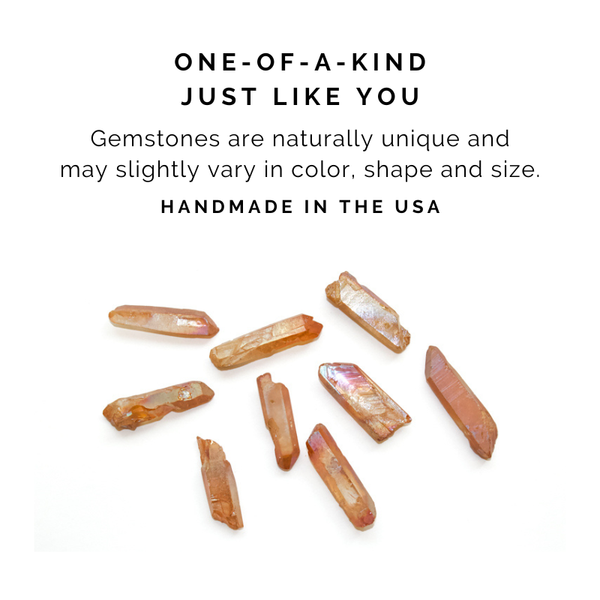 Peach Aura Quartz Choker