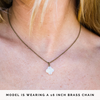 Dainty Rainbow Moonstone Necklace - Flower