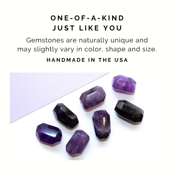 Amethyst Barrel Toggle Necklace