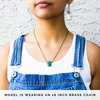Chrysoprase Geometric Necklace
