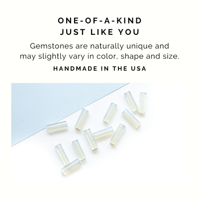 Dainty Opalite Bar Necklace